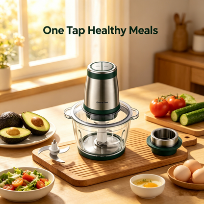 🥩Home Silent Multi-Functional Meat Grinder ✨Auto Two-Speed Meat Filling & Chopping Integrated Appliance | Reinforced Stainless Steel Food Processor | Detachable Design, Anti-Pinch Auxiliary Cutter, Ideal for Minced Meat, Garlic, Chilli & Vegetable Puree⚙️